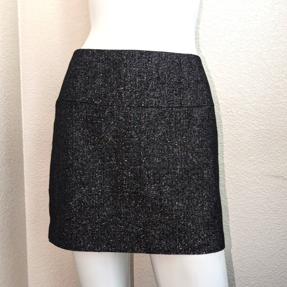Express metallic mini skirt size 6